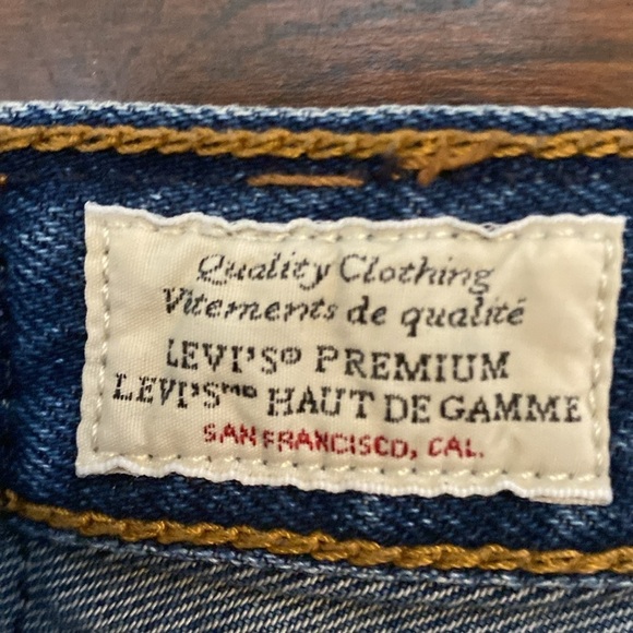 Levi's Women's Size 26 Ribcage Straight Ankle Jeans Long Med Wash High Waist - Picture 5 of 16